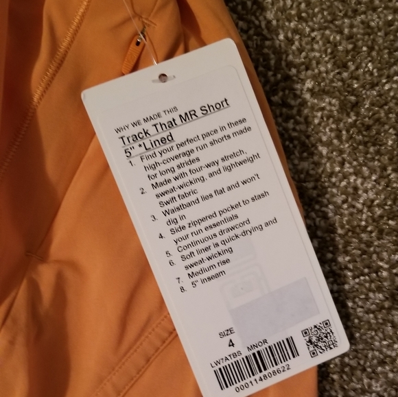 SOLD Lululemon size 4, 5 inch inseam tracker short - Picture 2 of 2